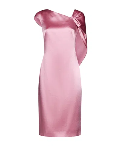 GIVENCHY GIVENCHY ASYMMETRIC DRAPED-BACK DRESS
