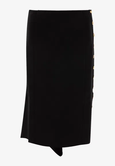Givenchy Asymmetric Midi Skirt