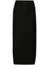 Givenchy Asymmetric Skirt In Wool And Mohair In Black