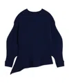 Givenchy Asymmetric Sweater In Wool And Cashmere In Blue