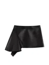 Givenchy Asymmetric Ruffled Mini Skirt In Black