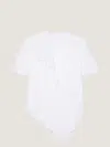 Givenchy Asymmetric Shirt Dress In Cotton Poplin With Bow Detail In White