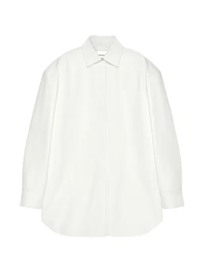 Givenchy Asymmetrisches Hemd Aus Nappaleder In White