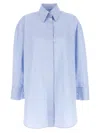 Givenchy Asymmetric Shirt In Blue