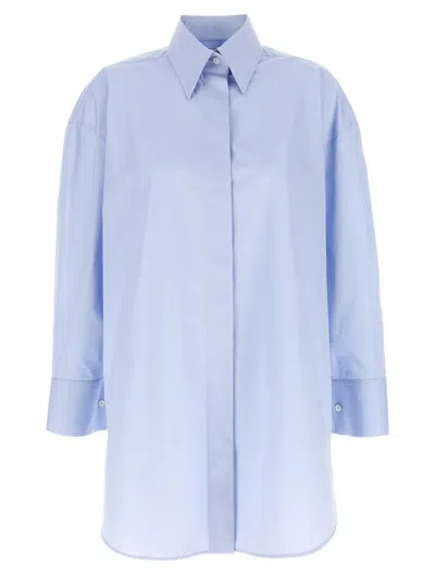 Givenchy Asymmetric Shirt In Blue