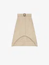 Givenchy Jupe Asymétrique En Coton Monogramme 72 In Beige Clair