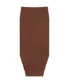 Givenchy Asymmetric Skirt In Silk Satin Duchesse In Brown