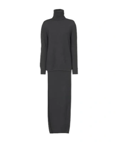 Givenchy Asymmetric Sweater Dress In Black