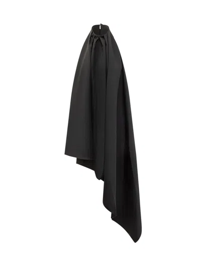 Givenchy Asymmetric Top With Elegant Draping In Black