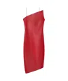 Givenchy Asymmetrical Design Dress In Red