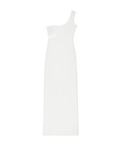 Givenchy Asymmetrical Long Dress Dress In Off White