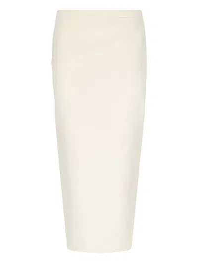 Givenchy Asymmetrical Maxi Skirt In White