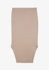 Givenchy Beige Silk Double-length Skirt Women In Beige