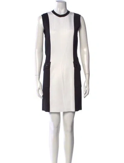 Pre-owned Givenchy Asymmetrical Mini Dress In Black