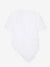 Givenchy Asymmetric Shirt Dress In Cotton Poplin With Bow Detail In White