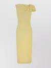 Givenchy Asymmetrical One Shoulder Knee-length Dress In Brown