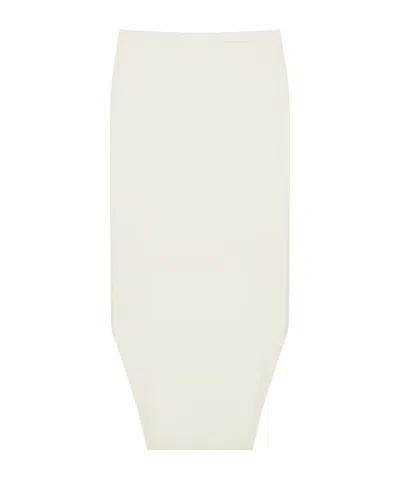 Givenchy Asymmetrical Wool Skirt In White