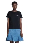 Givenchy Black Cotton Jersey Crewneck T-shirt In Black