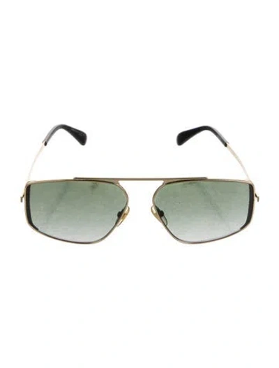 Pre-owned Givenchy Aviator Gradient Sunglasses In Black