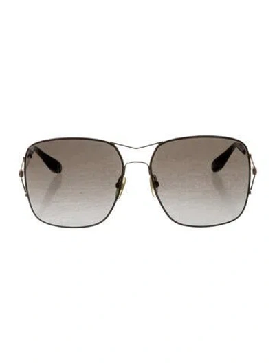 Pre-owned Givenchy Aviator Gradient Sunglasses In Black