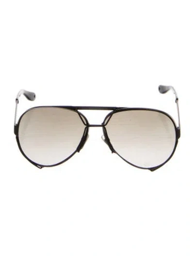 Pre-owned Givenchy Aviator Gradient Sunglasses In Black