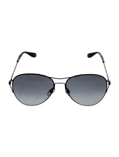 Pre-owned Givenchy Aviator Gradient Sunglasses In Black