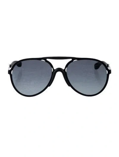 Pre-owned Givenchy Aviator Gradient Sunglasses In Black