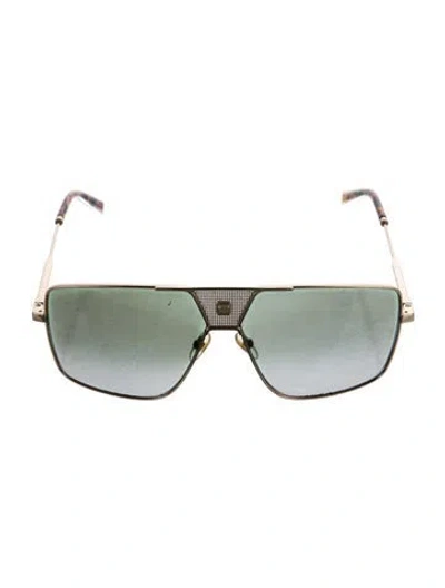 Pre-owned Givenchy Aviator Gradient Sunglasses In Gold