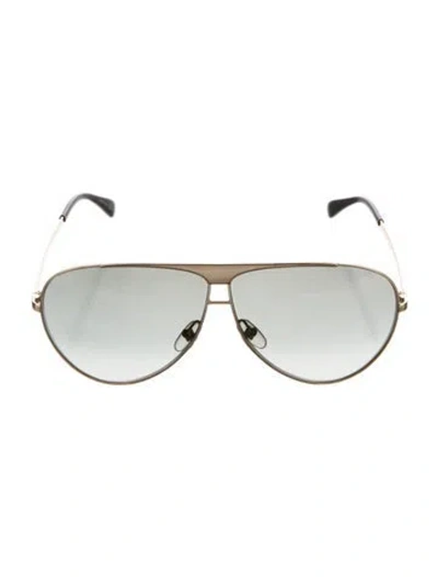 Pre-owned Givenchy Aviator Gradient Sunglasses In Gold