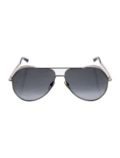 Pre-owned Givenchy Aviator Gradient Sunglasses In Gold
