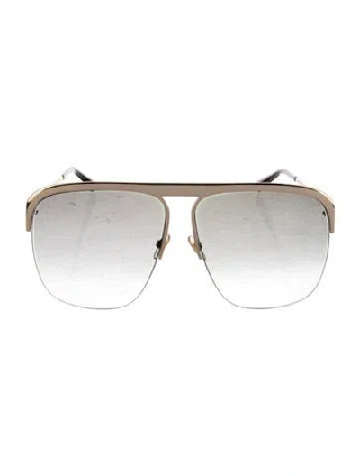 Pre-owned Givenchy Aviator Gradient Sunglasses In Silver