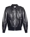 Givenchy Aviator Jacket In Leather In Black