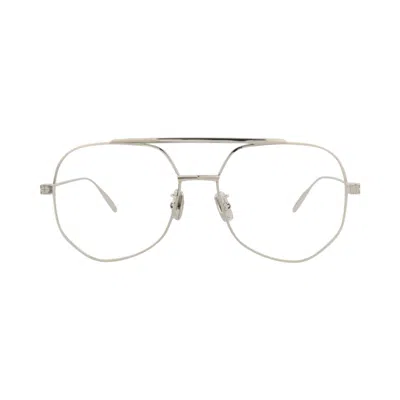 Pre-owned Givenchy Aviator Optical Glasses 'palladium/transparent' | Silver | Women's Size Onesize