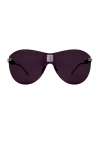 Givenchy Aviator Sunglasses In Palladium & Crystal