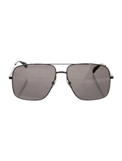 Pre-owned Givenchy Aviator Tinted Sunglasses In Black