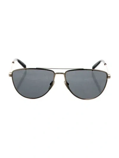 Pre-owned Givenchy Aviator Tinted Sunglasses In Black