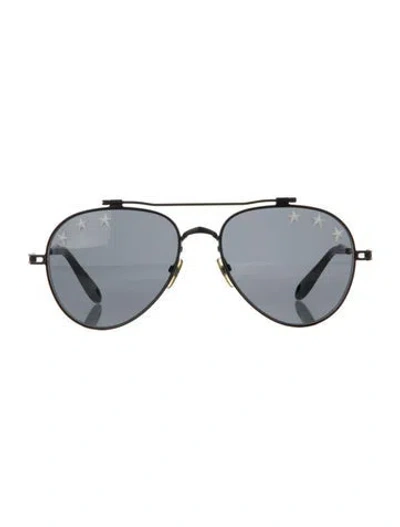 Pre-owned Givenchy Aviator Tinted Sunglasses In Black