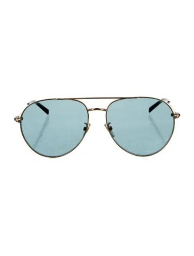Pre-owned Givenchy Aviator Tinted Sunglasses In Gold