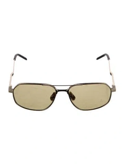Pre-owned Givenchy Aviator Tinted Sunglasses In Silver