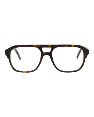 Pre-owned Givenchy Aviatorframe Acetate Optical Frames In Havana Havana Transparent (gv50035i/53/052)