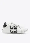 GIVENCHY BABIES 4G LOGO LEATHER SNEAKERS