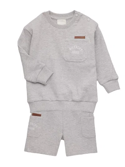 Givenchy Baby's & Little Kid's 2-piece Logo Sweatshirt & Shorts Set In Gray