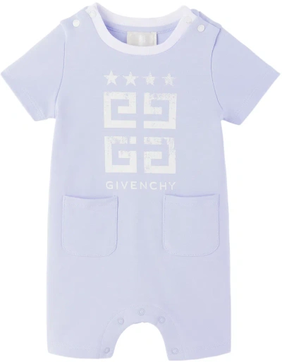 Givenchy Baby Blue Printed Bodysuit In 771 Pale Blue