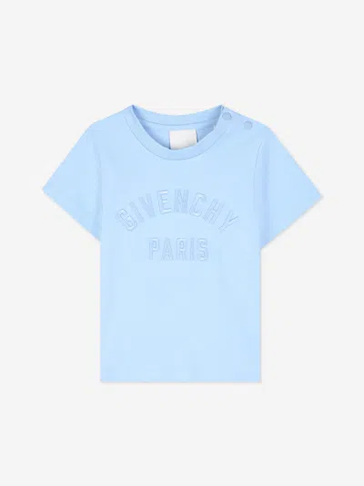 Givenchy Baby Boys Embroidered Logo T-shirt In Blue