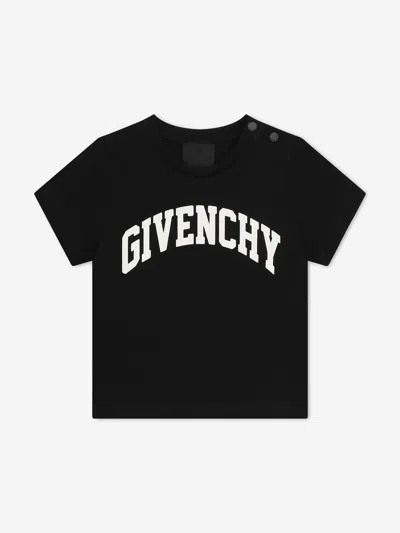 Givenchy Babies' Logo-print Cotton T-shirt In Black