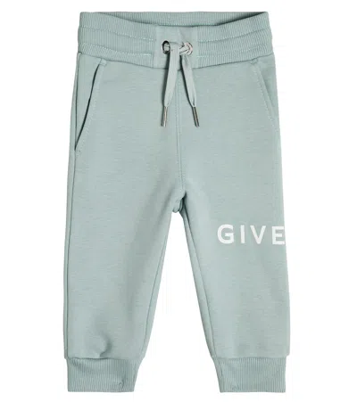 Givenchy Baby Cotton-blend Sweatpants In Blue