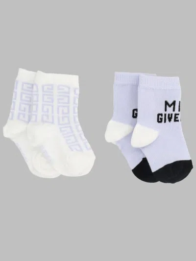 Givenchy Baby Mini Socks In Baby Blue