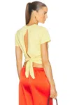 Givenchy Back Bow T-shirt In Pale Yellow