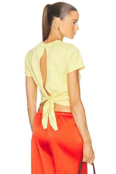 Givenchy Back Bow T-shirt In Pale Yellow