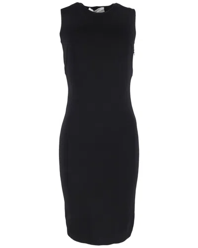 Pre-owned Givenchy Back Lace Detail Midi Fitted Dress (authentic Pre-loved)